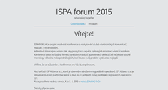 Desktop Screenshot of forum.ispa.cz