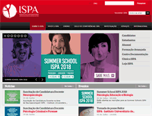 Tablet Screenshot of ispa.pt