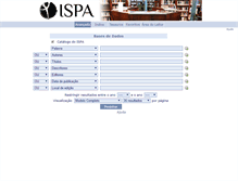 Tablet Screenshot of docbweb.ispa.pt